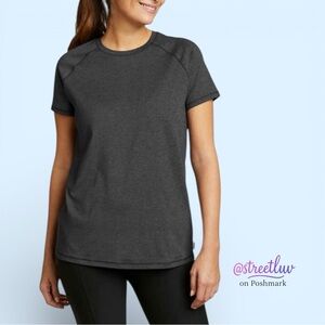 🥳 3/$26 Eddie Bauer Active Tee Black UPF 30+ Size L NWT
